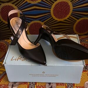 Life Stride Black Heels Elegant Comfort